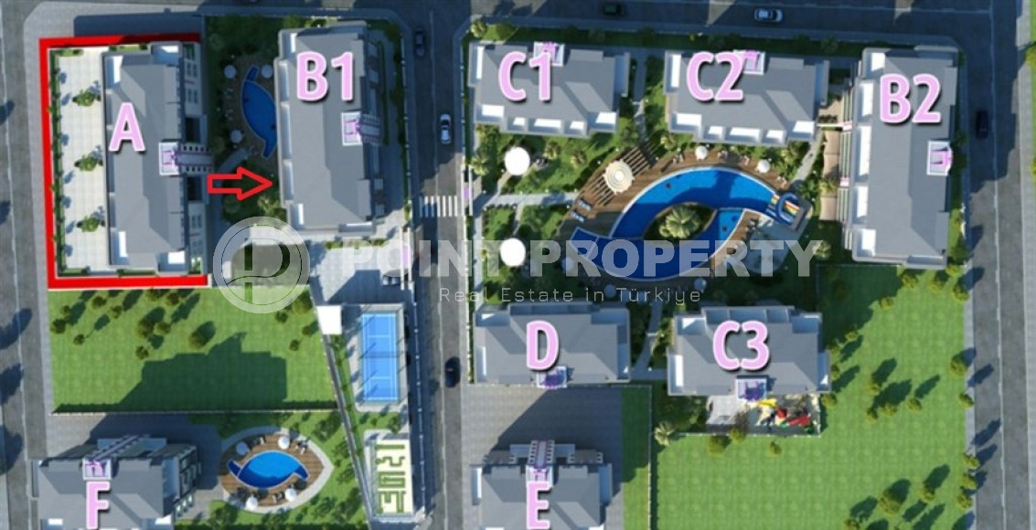 Ухоженная двухкомнатная квартира, 70м², в элитном комплексе в 250м от моря в Кестеле, Алания-id-1686-фото-35