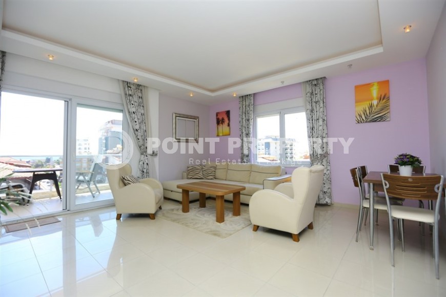 Меблированный дуплекс 142 м² в центре Аланьи с видом на море-id-8823-фото-2