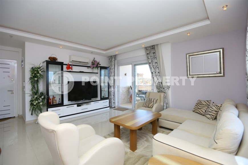 Меблированный дуплекс 142 м² в центре Аланьи с видом на море-id-8823-фото-3