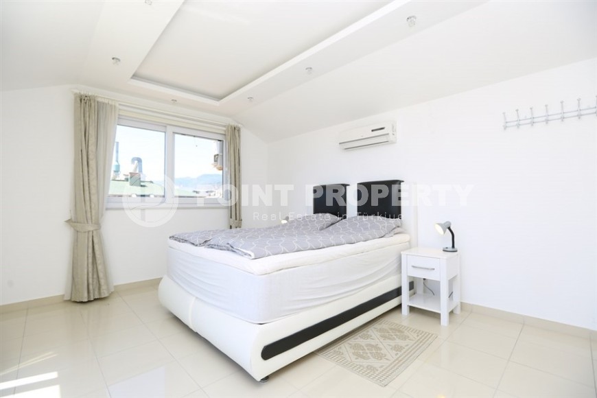 Меблированный дуплекс 142 м² в центре Аланьи с видом на море-id-8823-фото-8