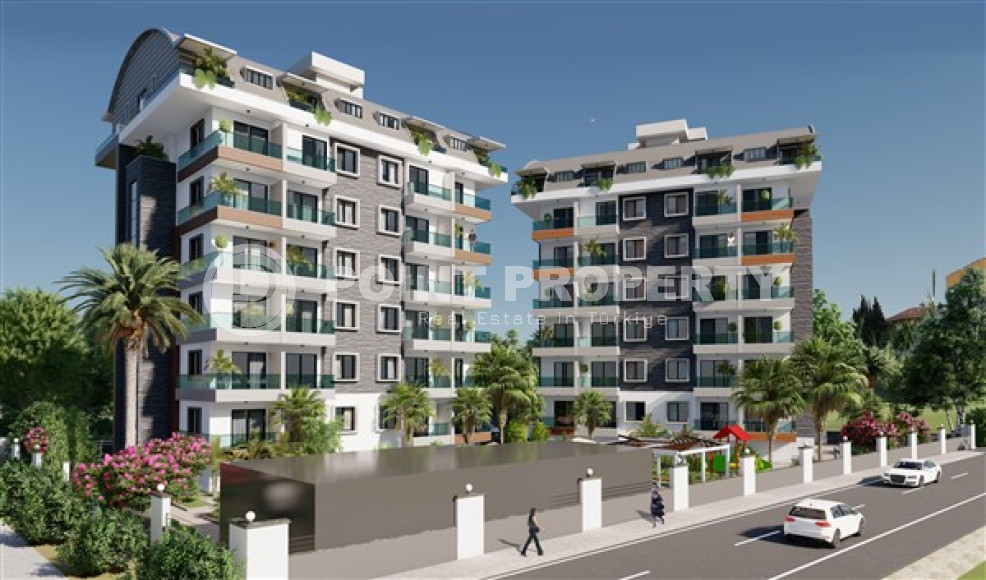 Stylish new apartments 5 minutes from the best central beach in Gazipasa. 350 meters to the sea.-id-1099-photo-1