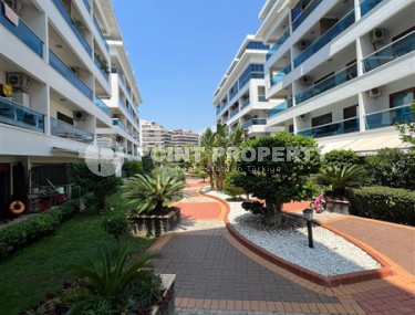 Садовый дуплекс с тремя спальнями, 135м², в резиденции на берегу реки Дим Чай в районе Кестель, Алания-id-1690-фото-3