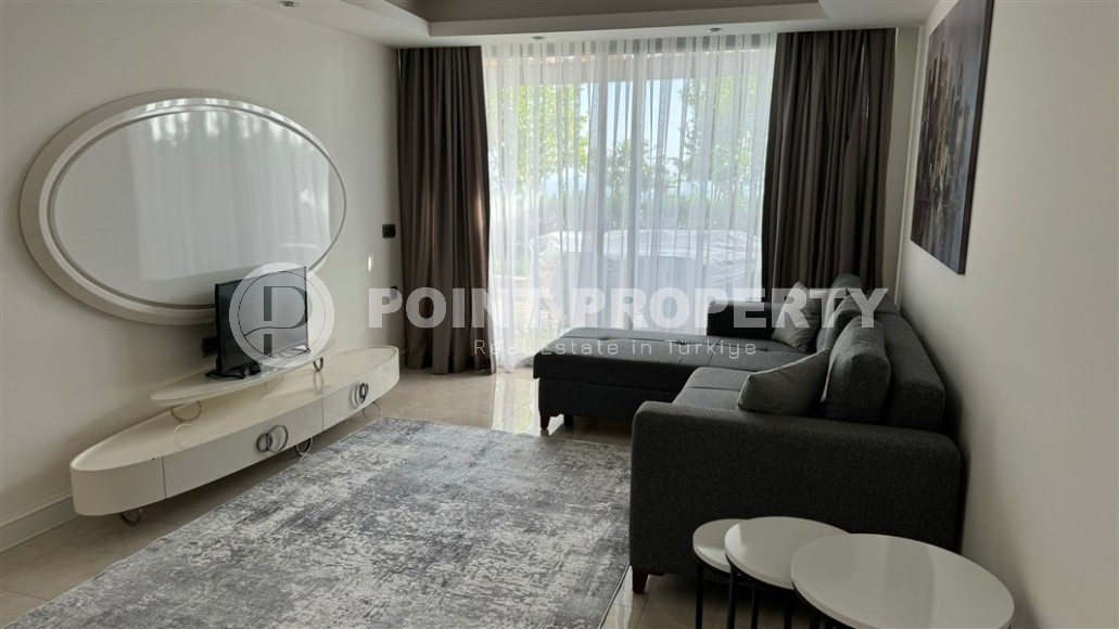 Просторная квартира 79 м² с садом и видом на море в Конаклы-id-8864-фото-2