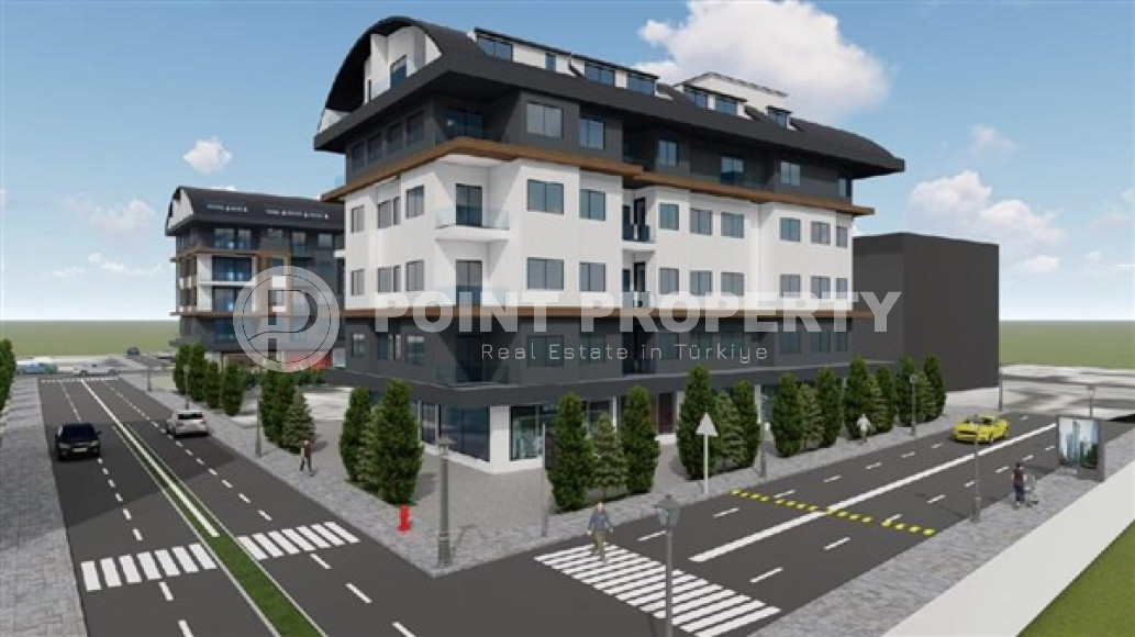 Трехкомнатный пентхаус, 120м², в доме на этапе строительства в центре Алании, 300м от моря-id-1691-фото-2