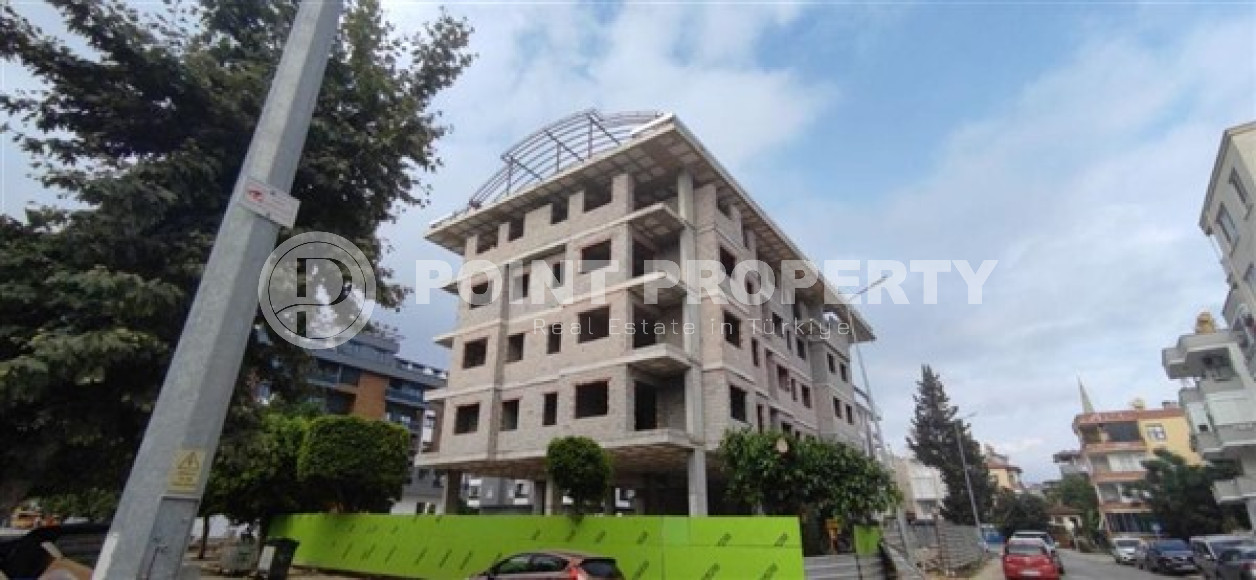 Трехкомнатный пентхаус, 120м², в доме на этапе строительства в центре Алании, 300м от моря-id-1691-фото-5