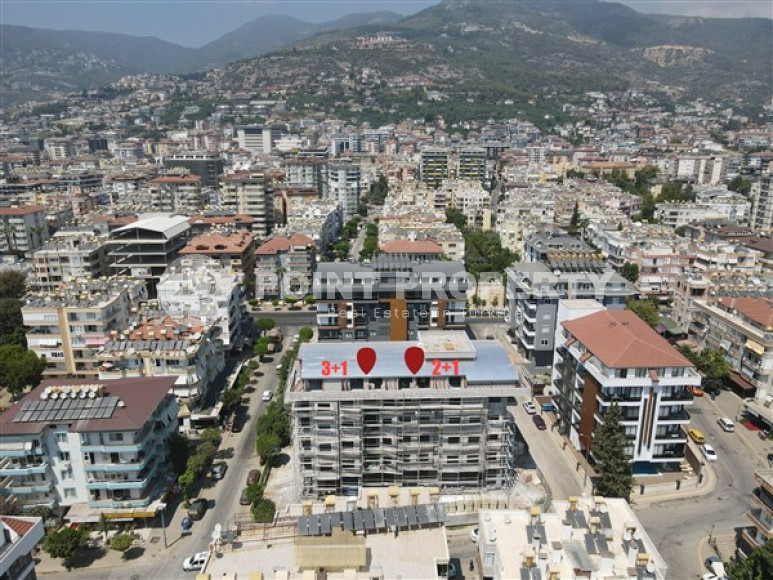 Трехкомнатный пентхаус, 120м², в доме на этапе строительства в центре Алании, 300м от моря-id-1691-фото-7