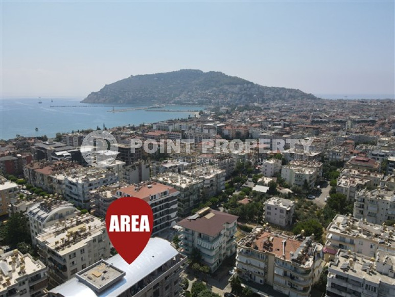 Трехкомнатный пентхаус, 120м², в доме на этапе строительства в центре Алании, 300м от моря-id-1691-фото-10