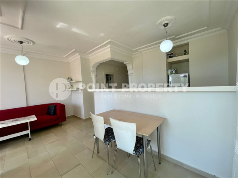 Центр Алании: меблированная трехкомнатная квартира, 85м², с видом на пляж Клеопатры-id-1703-фото-4