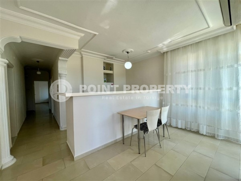 Центр Алании: меблированная трехкомнатная квартира, 85м², с видом на пляж Клеопатры-id-1703-фото-6