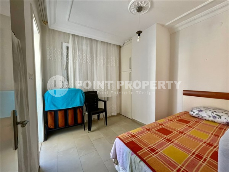 Центр Алании: меблированная трехкомнатная квартира, 85м², с видом на пляж Клеопатры-id-1703-фото-11