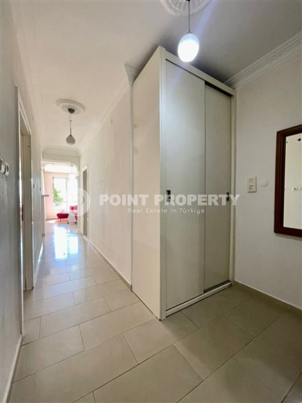 Центр Алании: меблированная трехкомнатная квартира, 85м², с видом на пляж Клеопатры-id-1703-фото-13