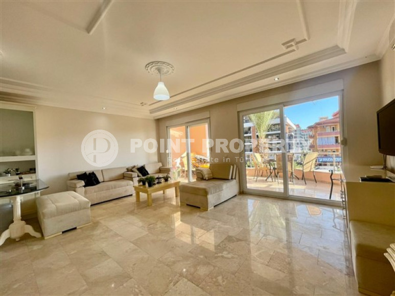 Меблированная квартира с одной спальней, 70м², в центре Алании в комплексе с инфраструктурой-id-1704-фото-3