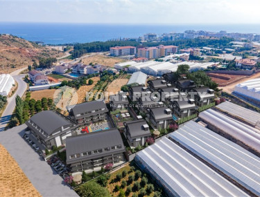 New residence project of three-storey villas 3+1, 210m², in Turkler, 600 meters from the sea-id-1705-photo-1