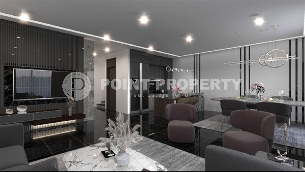 Новый проект резиденции из трехэтажных вилл 3+1, 210м², в Тюрклере, в 600 метрах от моря-id-1705-фото-5