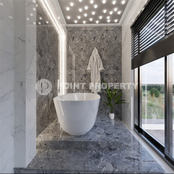 Новый проект резиденции из трехэтажных вилл 3+1, 210м², в Тюрклере, в 600 метрах от моря-id-1705-фото-8