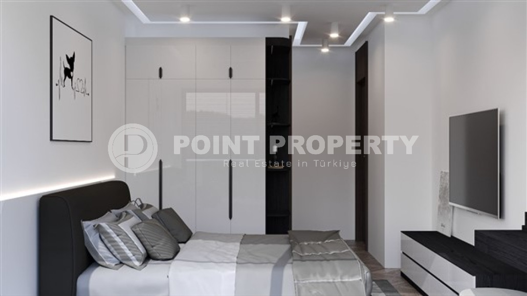 Новый проект резиденции из трехэтажных вилл 3+1, 210м², в Тюрклере, в 600 метрах от моря-id-1705-фото-10