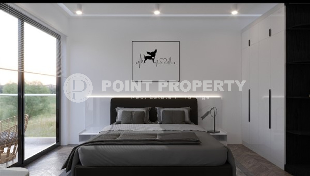 Новый проект резиденции из трехэтажных вилл 3+1, 210м², в Тюрклере, в 600 метрах от моря-id-1705-фото-11