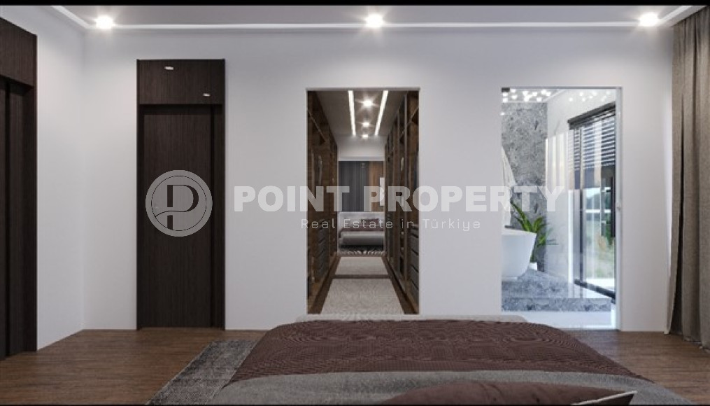 Новый проект резиденции из трехэтажных вилл 3+1, 210м², в Тюрклере, в 600 метрах от моря-id-1705-фото-12