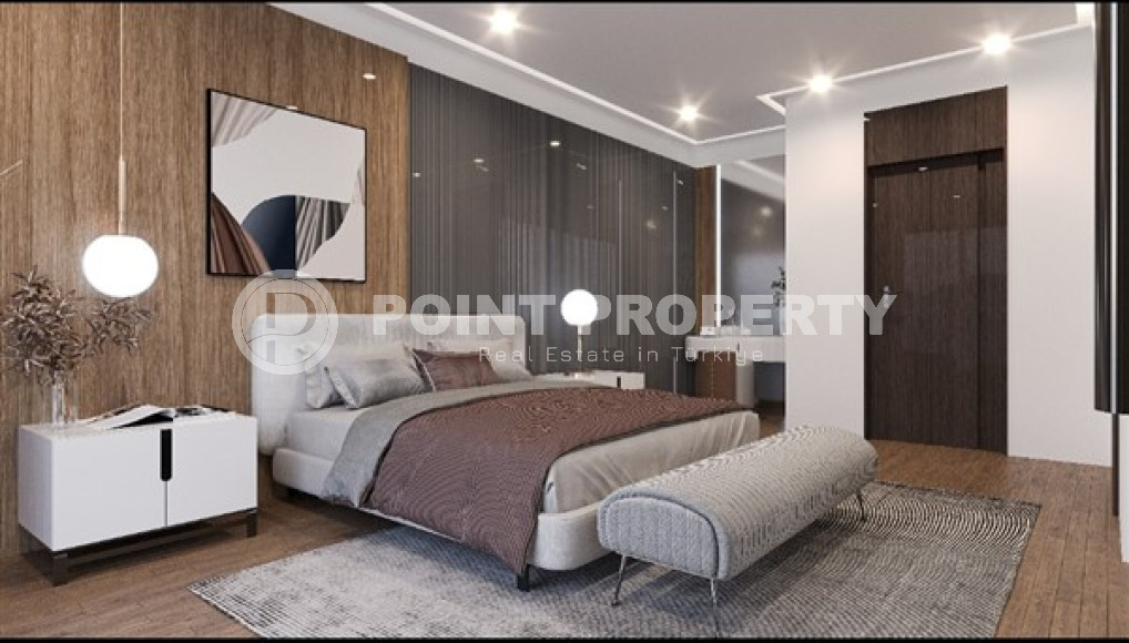 Новый проект резиденции из трехэтажных вилл 3+1, 210м², в Тюрклере, в 600 метрах от моря-id-1705-фото-13