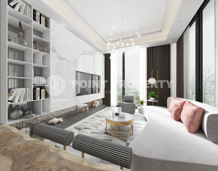 Apartments in a new investment project with magnificent views of the mountains and sea, just 500 m from the famous Cleopatra Beach-id-1104-photo-14