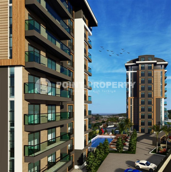 Apartments in a residential complex with a large territory and developed infrastructure. Avsallar district, spacious apartments 2+1 and 3+1, with an area of 84 - 140 m2.-id-1105-photo-8