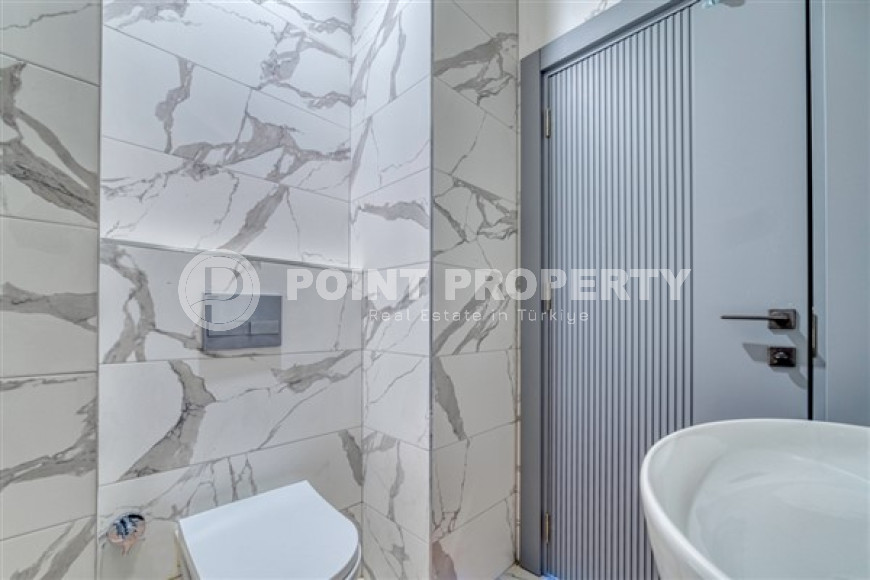 Элегантный пентхаус с двумя спальнями, 100м², в новой резиденции с инфраструктурой в районе Оба, Алания-id-1728-фото-12