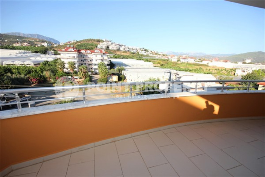 Трехкомнатная видовая квартира, 115м², с новой мебелью, в 50м от моря в районе Алании Демирташ-id-1732-фото-26