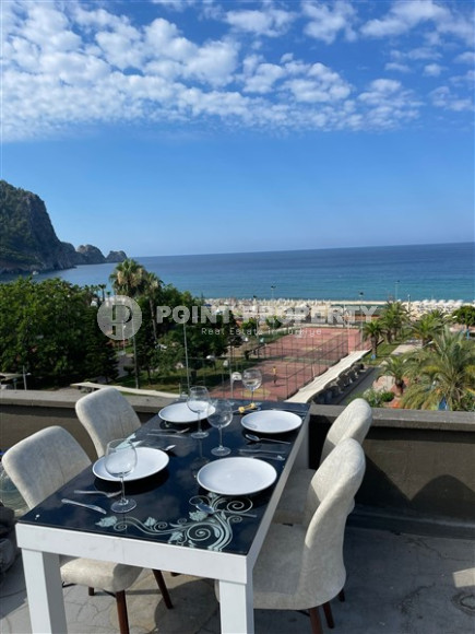 Видовая трехкомнатная квартира, 120м², у пляжа Клеопатры в доме городского типа, в самом центре Алании-id-1735-фото-2