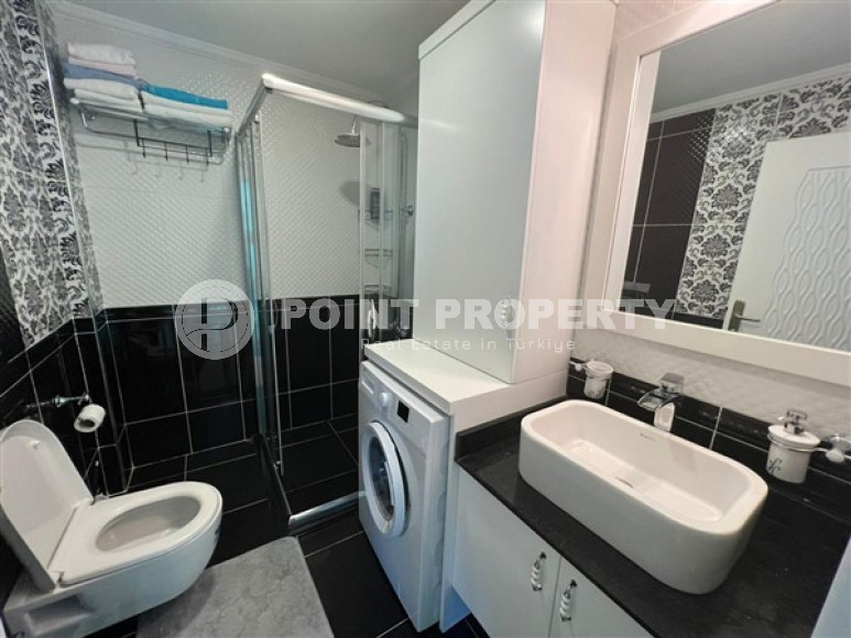 Новая квартира с двумя спальнями, 110м², на высоком этаже с видом на море в Махмутларе, Алания-id-1737-фото-5