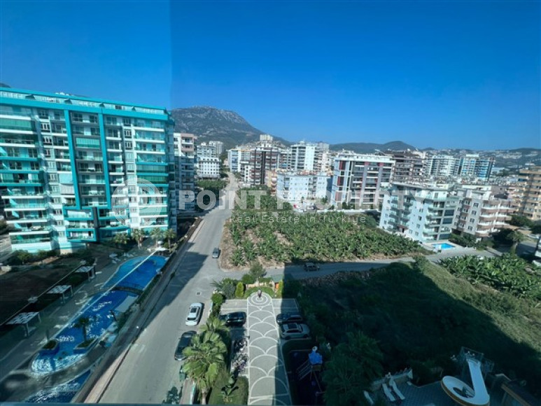 Новая квартира с двумя спальнями, 110м², на высоком этаже с видом на море в Махмутларе, Алания-id-1737-фото-15