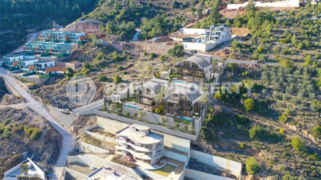 Новая вилла с пятью спальнями, 300м², с личным бассейном в элитном горном районе Алании Тепе-id-1741-фото-2