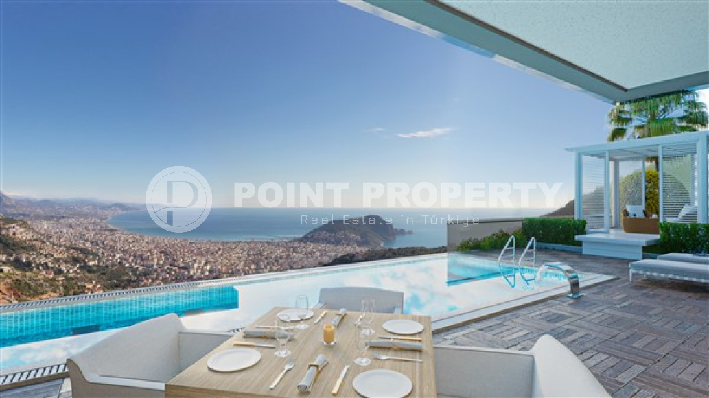 Новая вилла с пятью спальнями, 300м², с личным бассейном в элитном горном районе Алании Тепе-id-1741-фото-12