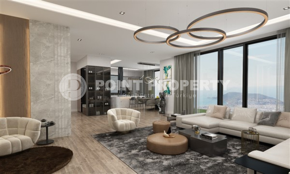 Новая вилла с пятью спальнями, 300м², с личным бассейном в элитном горном районе Алании Тепе-id-1741-фото-14