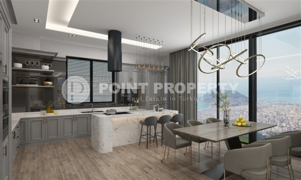 Новая вилла с пятью спальнями, 300м², с личным бассейном в элитном горном районе Алании Тепе-id-1741-фото-15