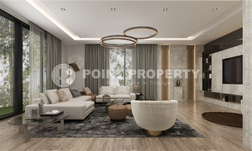 Новая вилла с пятью спальнями, 300м², с личным бассейном в элитном горном районе Алании Тепе-id-1741-фото-16