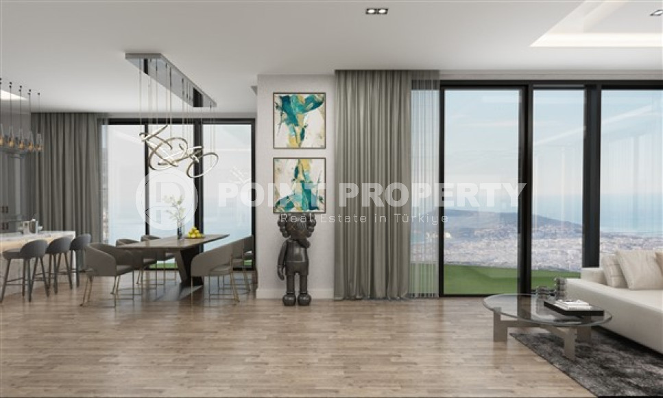 Новая вилла с пятью спальнями, 300м², с личным бассейном в элитном горном районе Алании Тепе-id-1741-фото-18