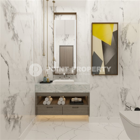 Новая вилла с пятью спальнями, 300м², с личным бассейном в элитном горном районе Алании Тепе-id-1741-фото-32