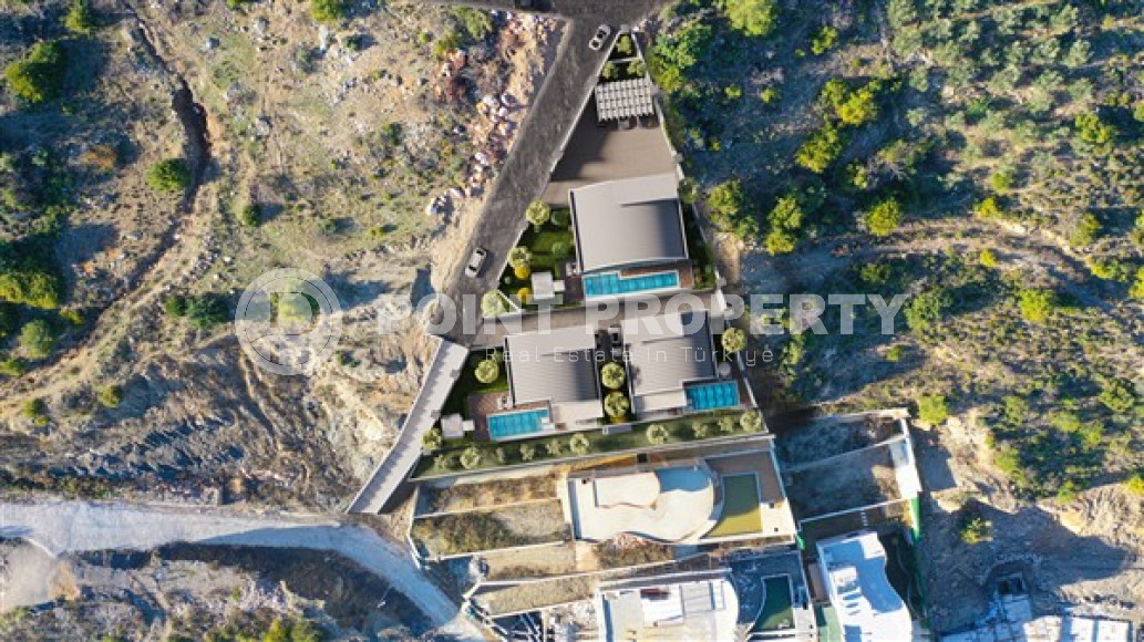 Новая вилла с пятью спальнями, 300м², с личным бассейном в элитном горном районе Алании Тепе-id-1741-фото-41