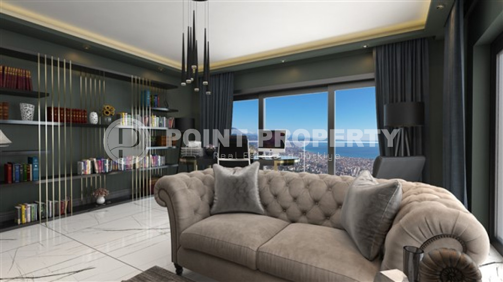 Фешенебельная частная вилла 5 + 2, 520м², с собственной инфраструктурой в горном районе Алании Тепе-id-1743-фото-6