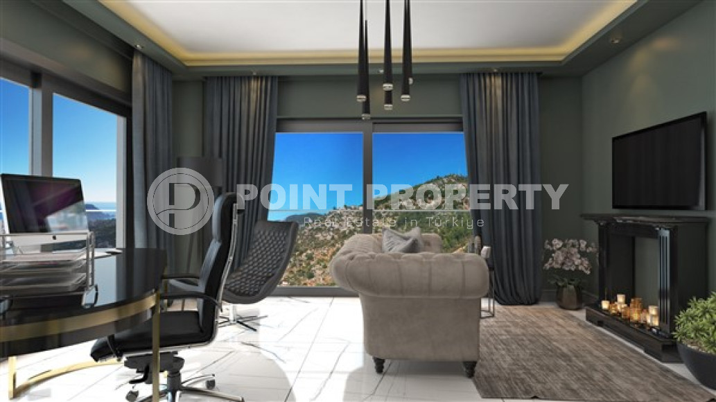 Фешенебельная частная вилла 5 + 2, 520м², с собственной инфраструктурой в горном районе Алании Тепе-id-1743-фото-7