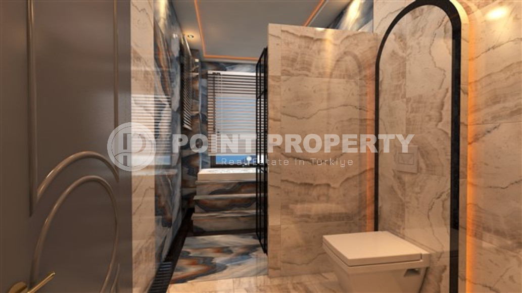 Фешенебельная частная вилла 5 + 2, 520м², с собственной инфраструктурой в горном районе Алании Тепе-id-1743-фото-9