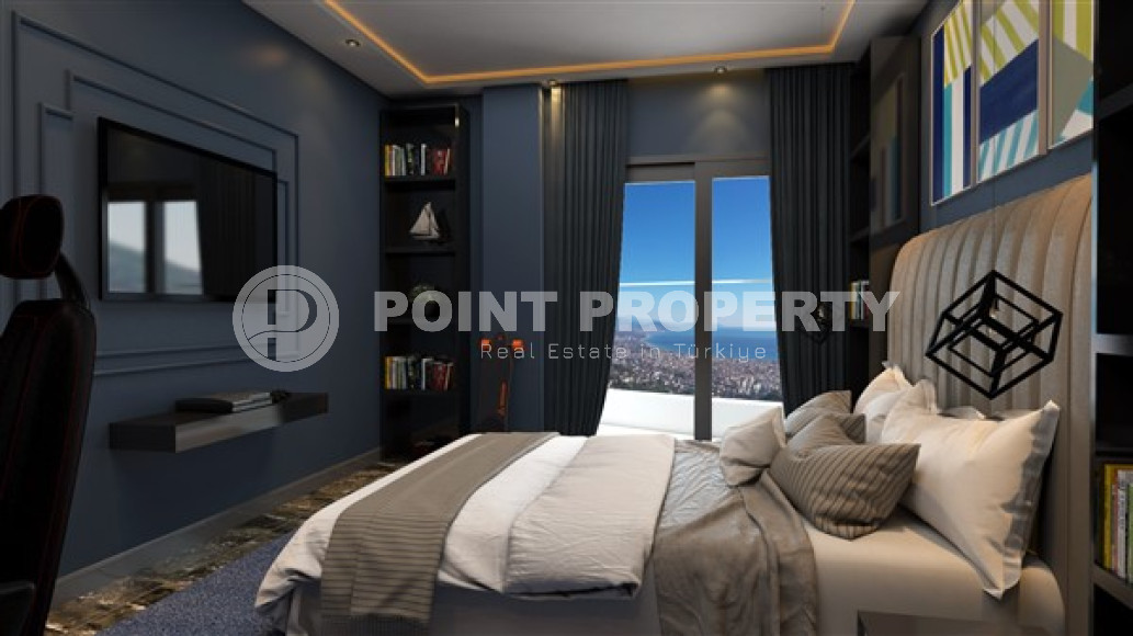 Фешенебельная частная вилла 5 + 2, 520м², с собственной инфраструктурой в горном районе Алании Тепе-id-1743-фото-12