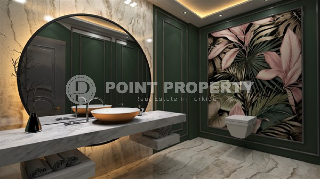 Фешенебельная частная вилла 5 + 2, 520м², с собственной инфраструктурой в горном районе Алании Тепе-id-1743-фото-15