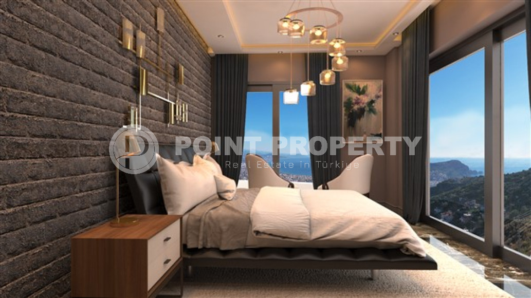 Фешенебельная частная вилла 5 + 2, 520м², с собственной инфраструктурой в горном районе Алании Тепе-id-1743-фото-18