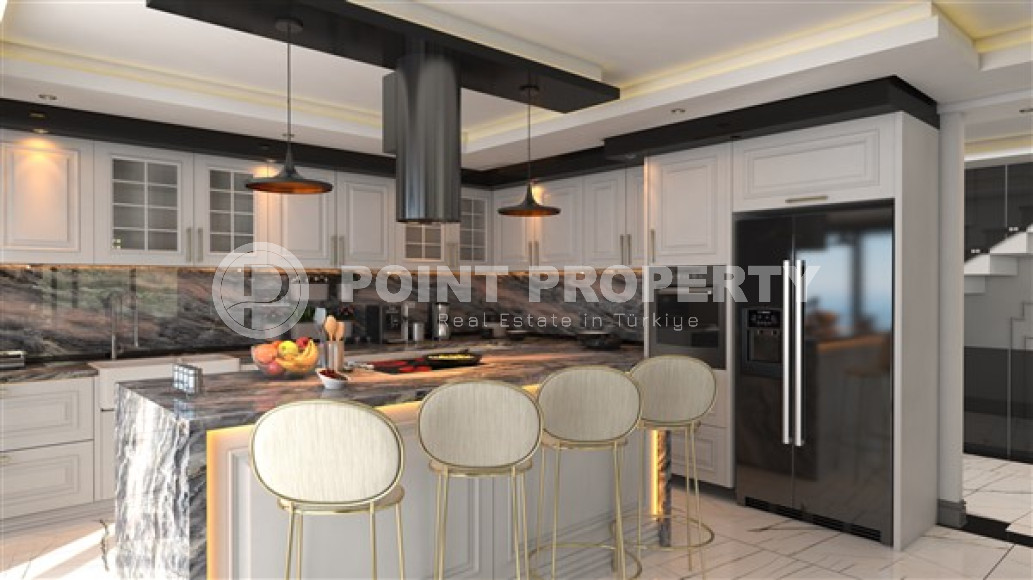 Фешенебельная частная вилла 5 + 2, 520м², с собственной инфраструктурой в горном районе Алании Тепе-id-1743-фото-19