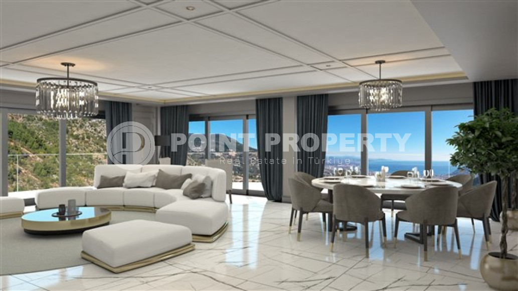 Фешенебельная частная вилла 5 + 2, 520м², с собственной инфраструктурой в горном районе Алании Тепе-id-1743-фото-21