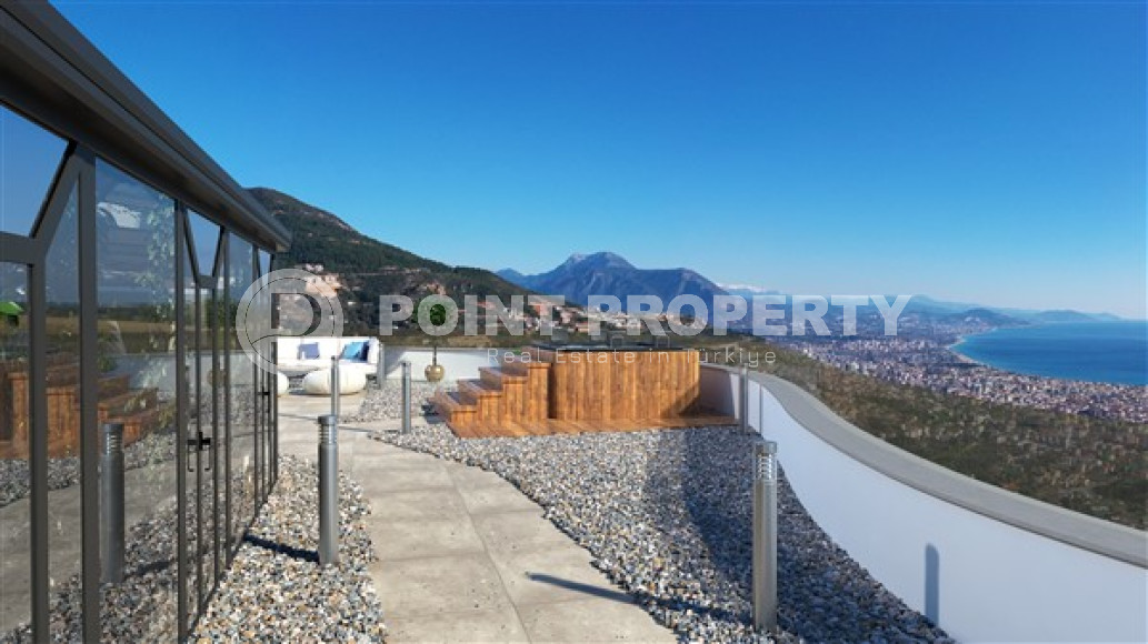 Фешенебельная частная вилла 5 + 2, 520м², с собственной инфраструктурой в горном районе Алании Тепе-id-1743-фото-26