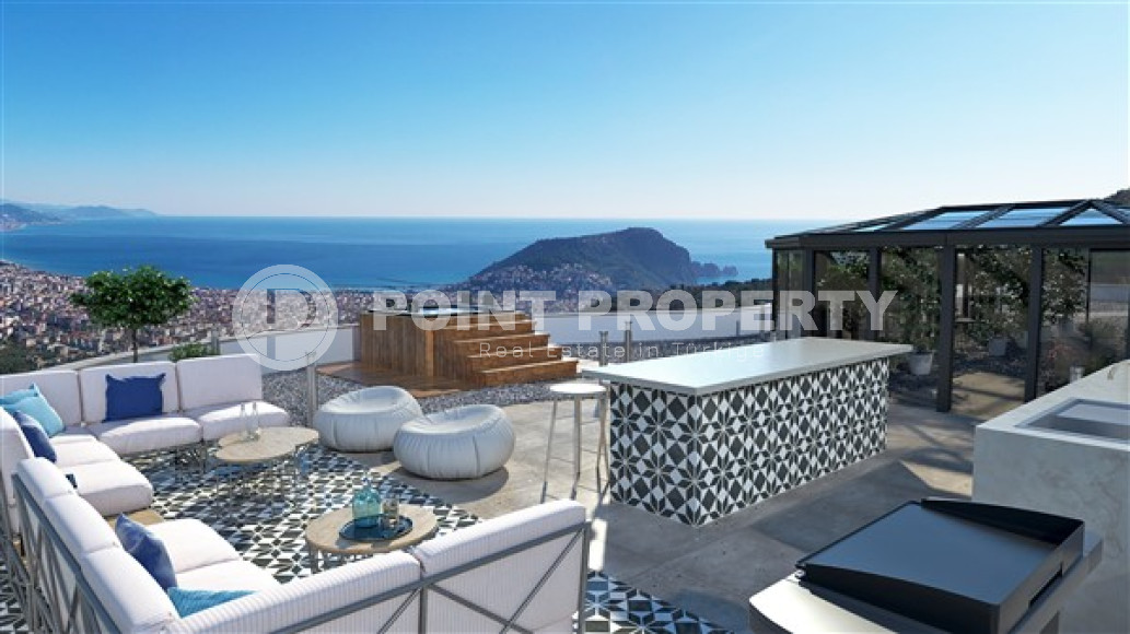 Фешенебельная частная вилла 5 + 2, 520м², с собственной инфраструктурой в горном районе Алании Тепе-id-1743-фото-27