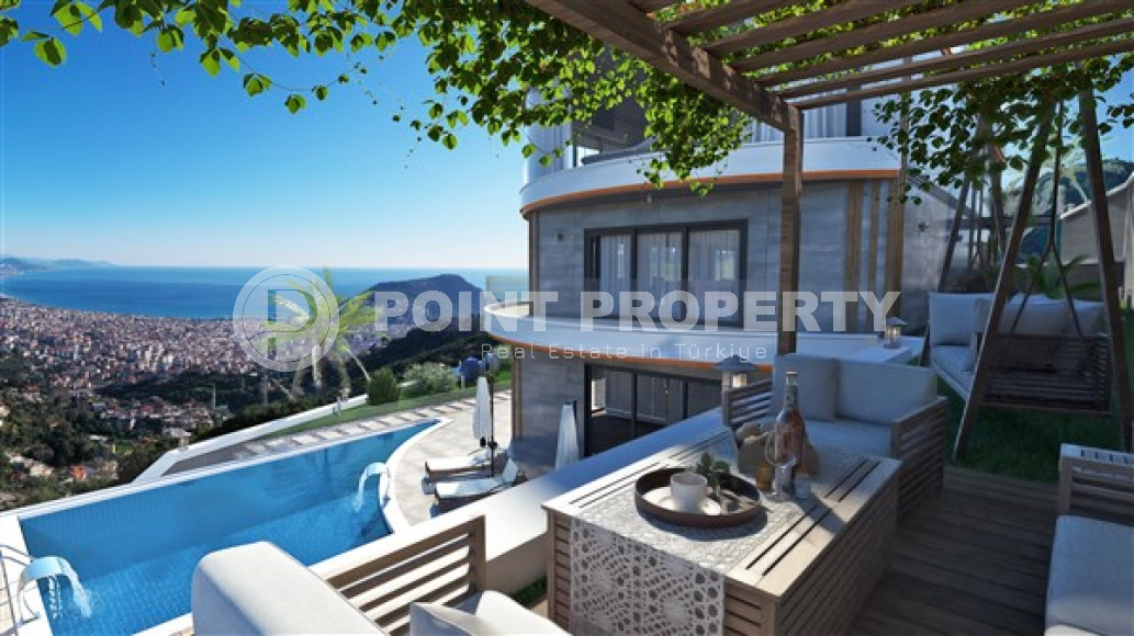 Фешенебельная частная вилла 5 + 2, 520м², с собственной инфраструктурой в горном районе Алании Тепе-id-1743-фото-28