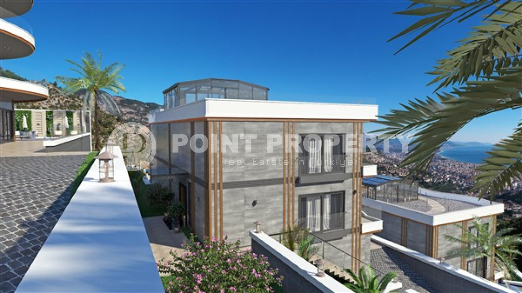 Фешенебельная частная вилла 5 + 2, 520м², с собственной инфраструктурой в горном районе Алании Тепе-id-1743-фото-29